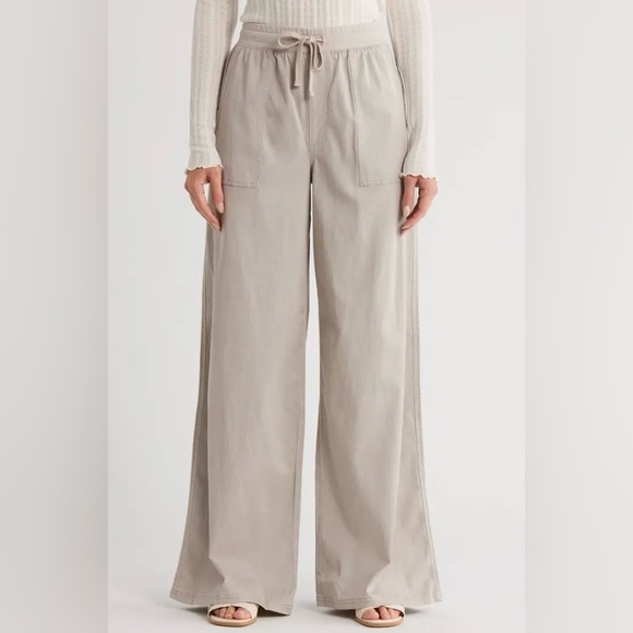 Splendid Pants - Splendid Womens Wide Leg Cotton Pant
